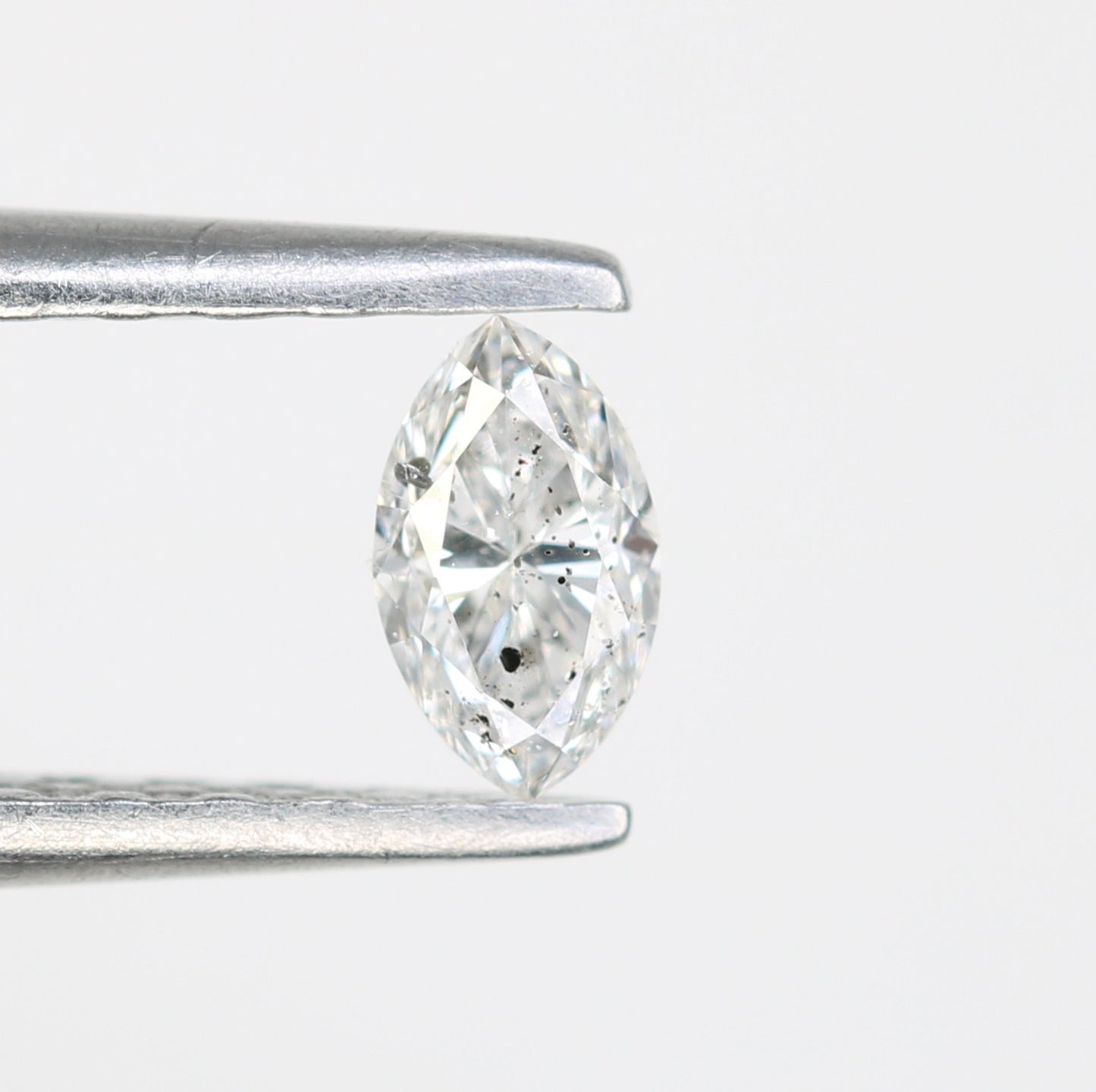 0.19 CT Marquise Shape Salt and Pepper Natural Diamond - Ideal for Engagement Rings, Necklaces, Promise Rings, Earrings, and Anniversary Gifts - JayKrishna Diamond