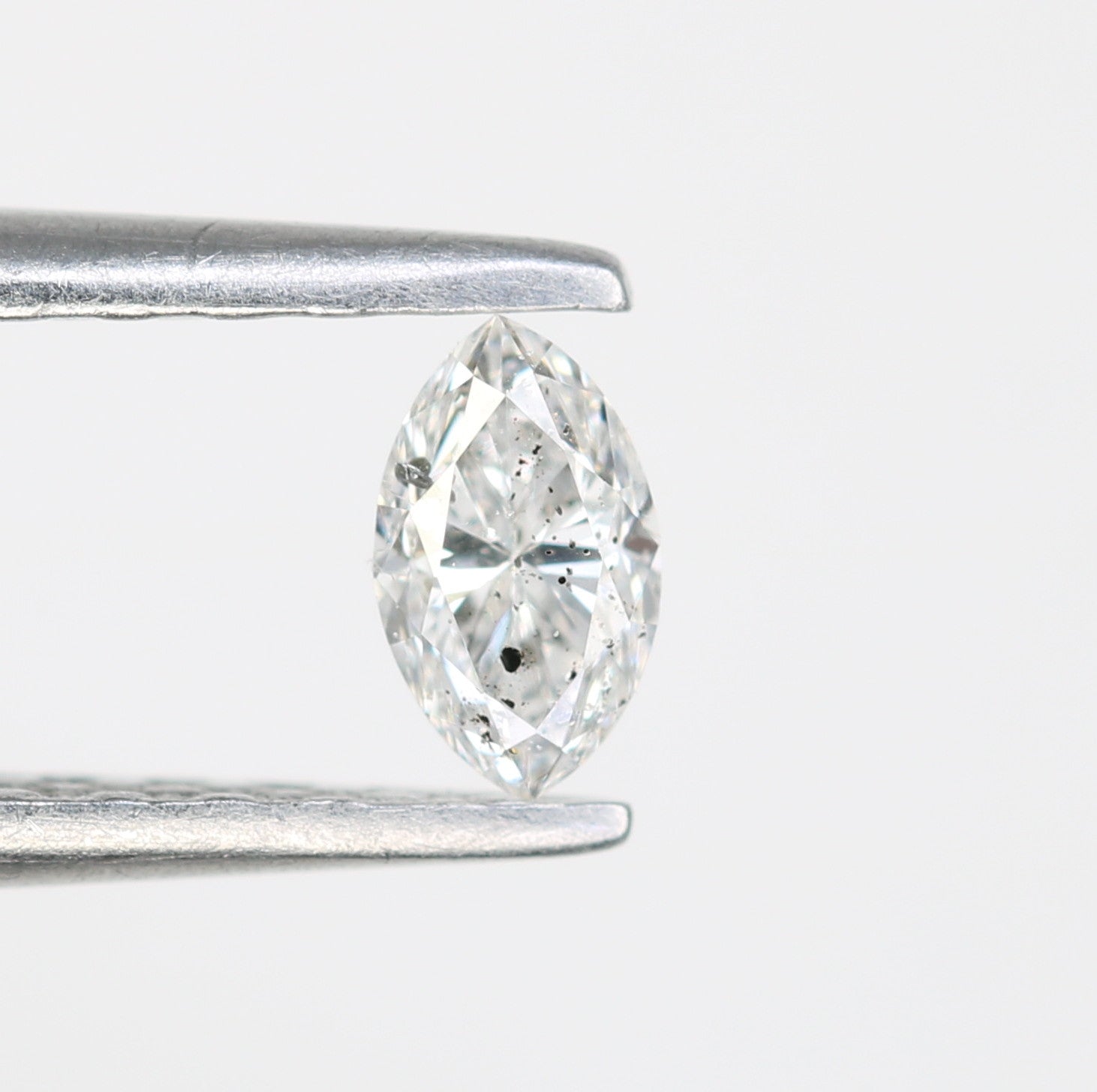 0.19 CT Marquise Shape Salt and Pepper Natural Diamond - Ideal for Engagement Rings, Necklaces, Promise Rings, Earrings, and Anniversary Gifts - JayKrishna Diamond