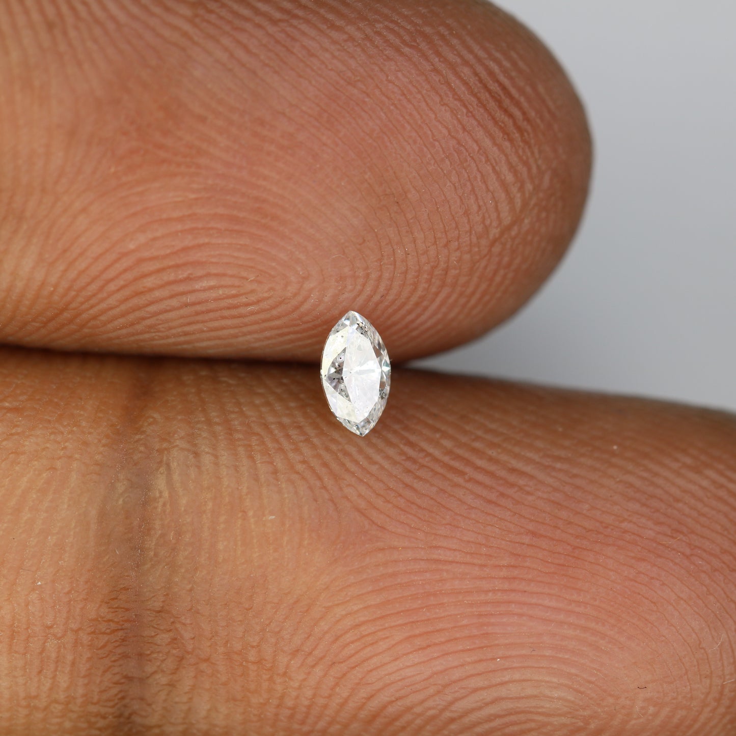 0.19 CT Marquise Shape Salt and Pepper Natural Diamond - Ideal for Engagement Rings, Necklaces, Promise Rings, Earrings, and Anniversary Gifts - JayKrishna Diamond