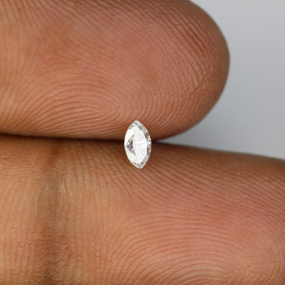 0.19 CT Marquise Shape Salt and Pepper Natural Diamond - Ideal for Engagement Rings, Necklaces, Promise Rings, Earrings, and Anniversary Gifts - JayKrishna Diamond