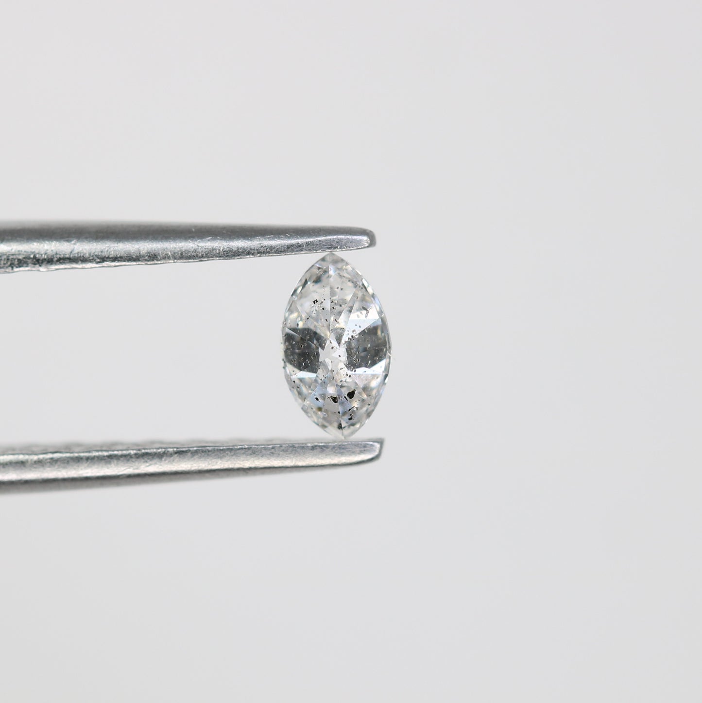0.19 CT Marquise Shape Salt and Pepper Natural Diamond - Ideal for Engagement Rings, Necklaces, Promise Rings, Earrings, and Anniversary Gifts - JayKrishna Diamond