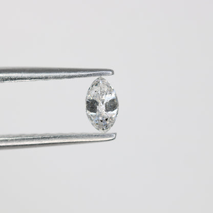 0.19 CT Marquise Shape Salt and Pepper Natural Diamond - Ideal for Engagement Rings, Necklaces, Promise Rings, Earrings, and Anniversary Gifts - JayKrishna Diamond