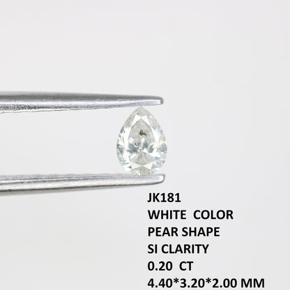 0.20 CT Pear Cut Natural White Diamond – Ideal for Engagement Rings, Necklaces, Promise Rings, Earrings & Anniversary Gifts - JayKrishna Diamond