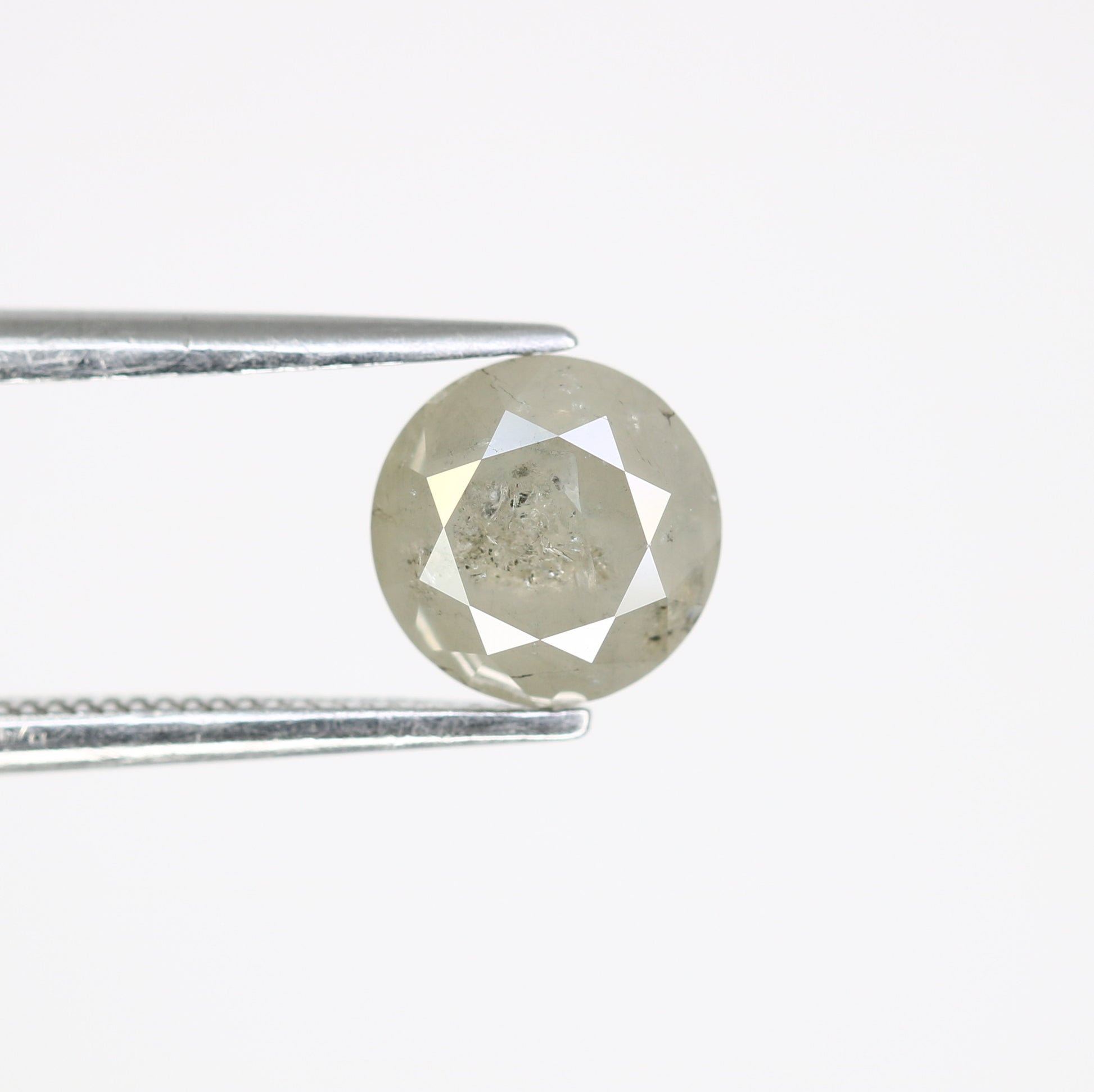 1.52 CT 6.70 MM Loose Grey Round Brilliant Cut Diamond For Engagement Ring - JayKrishna Diamond