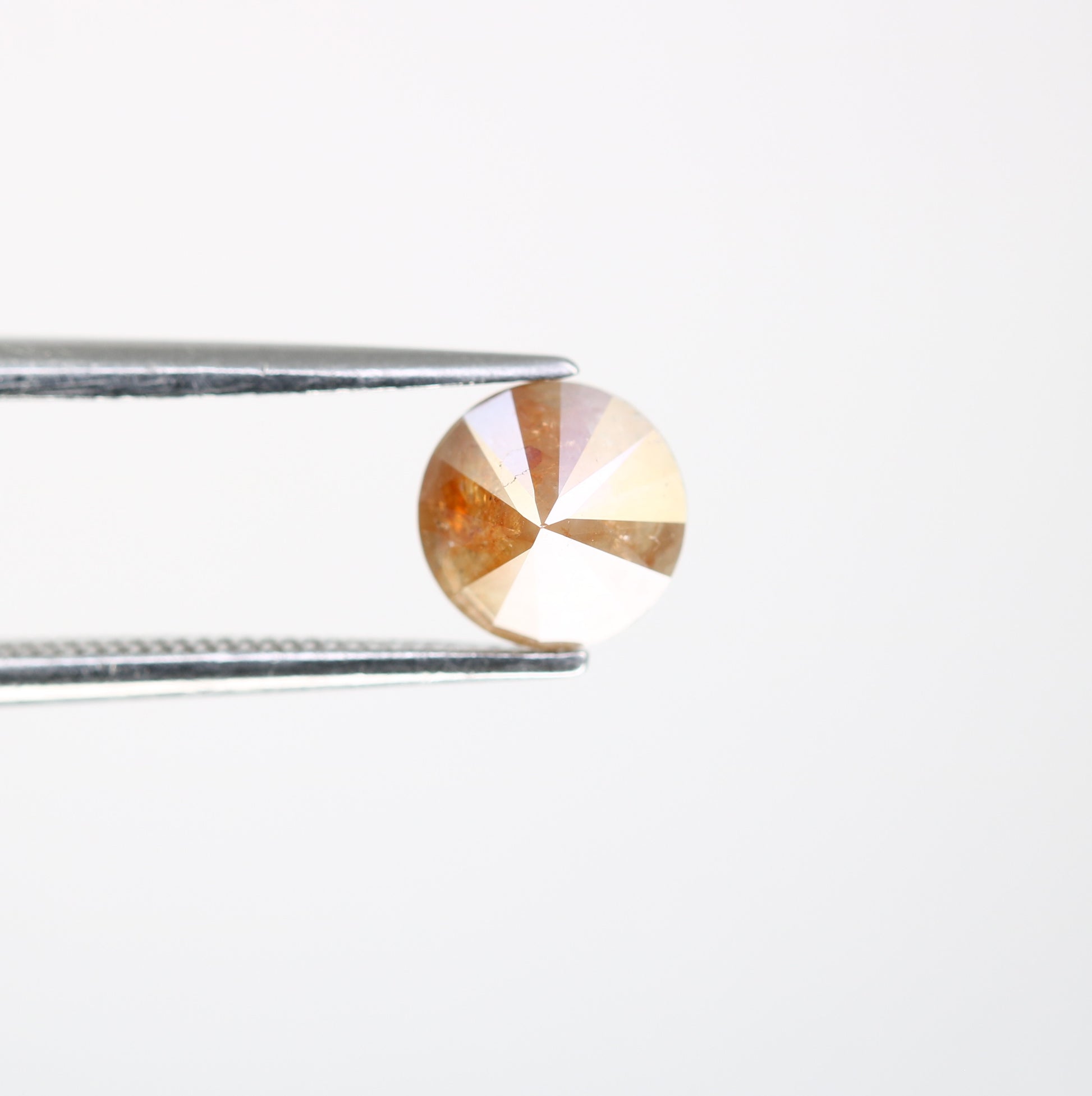 1.32 CT Round Brilliant Cut Fancy Peach 6.30 MM Diamond For Designer Jewelry - JayKrishna Diamond