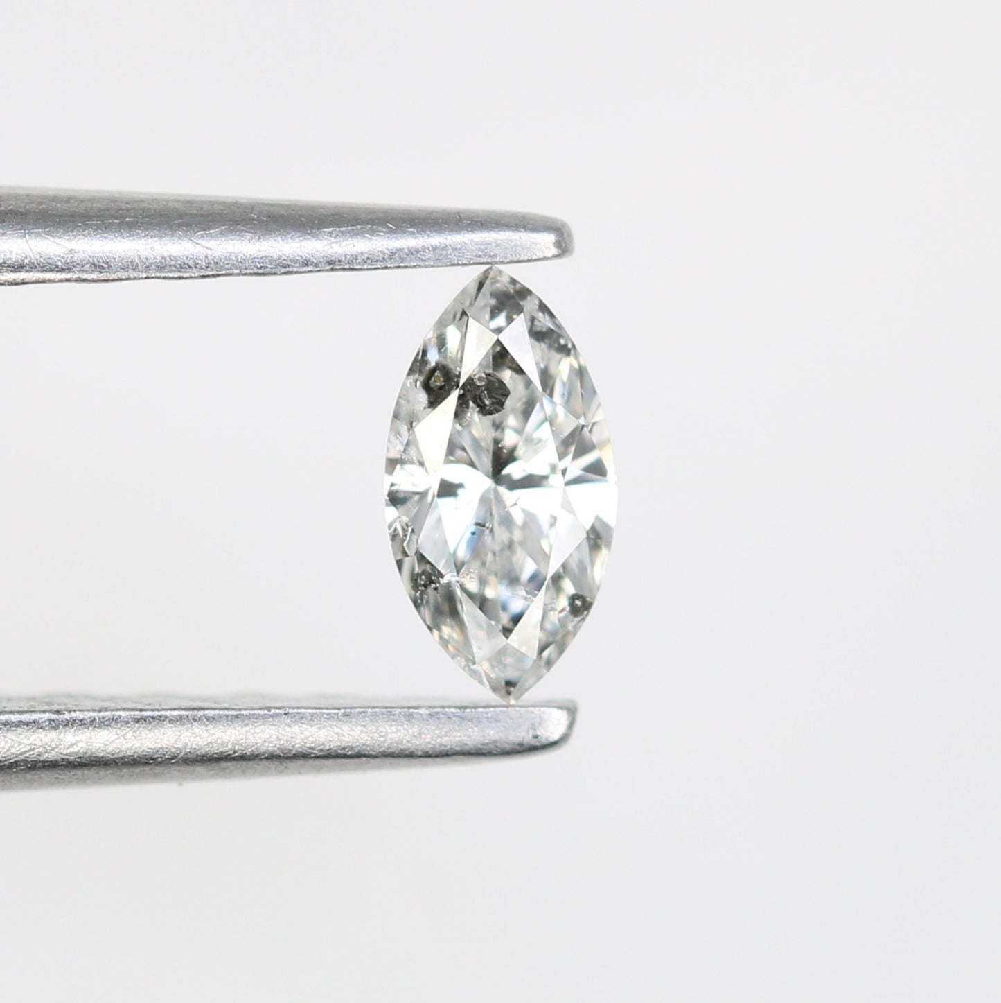 0.19 CT Natural Marquise Shape Salt and Pepper Diamond - Perfect for Engagement Rings, Necklaces, Promise Rings, Earrings, and Anniversary Gifts - JayKrishna Diamond