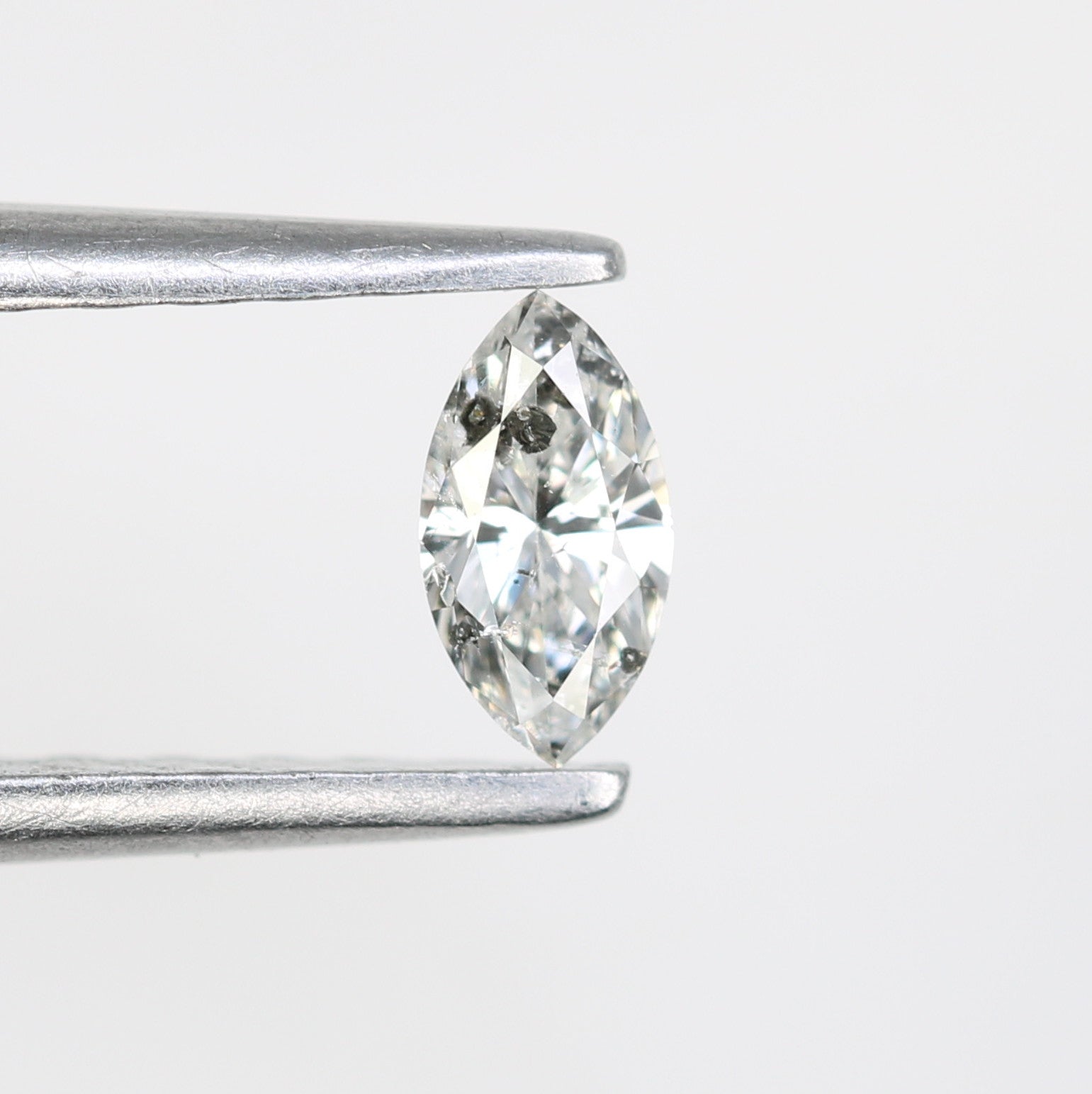 0.19 CT Natural Marquise Shape Salt and Pepper Diamond - Perfect for Engagement Rings, Necklaces, Promise Rings, Earrings, and Anniversary Gifts - JayKrishna Diamond