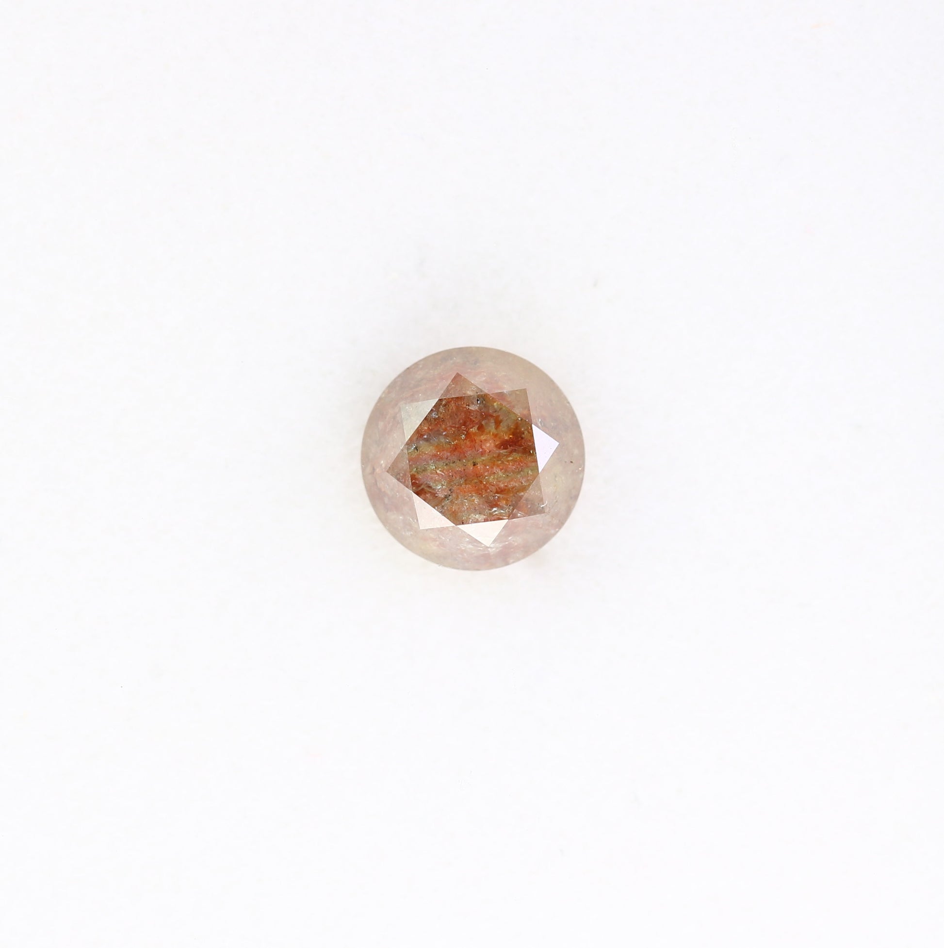 1.24 CT Natural Fancy Red 6.20 MM Round Brilliant Cut Diamond For Designer Ring - JayKrishna Diamond