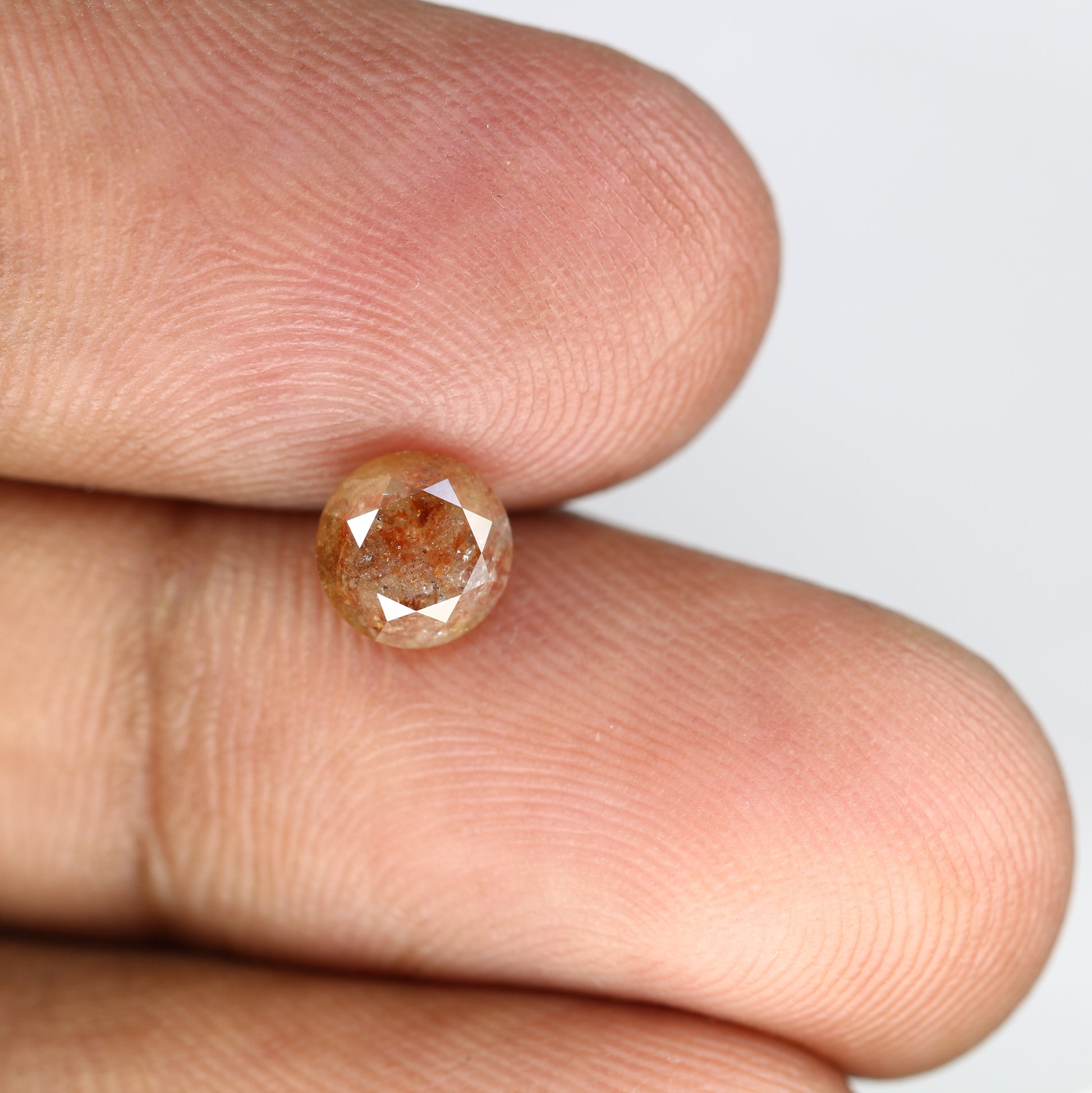 1.24 CT Natural Fancy Red 6.20 MM Round Brilliant Cut Diamond For Designer Ring - JayKrishna Diamond