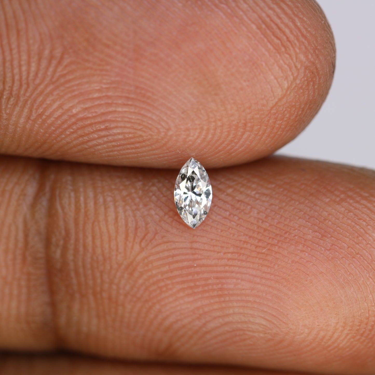 0.19 CT Natural Marquise Shape Salt and Pepper Diamond - Perfect for Engagement Rings, Necklaces, Promise Rings, Earrings, and Anniversary Gifts - JayKrishna Diamond
