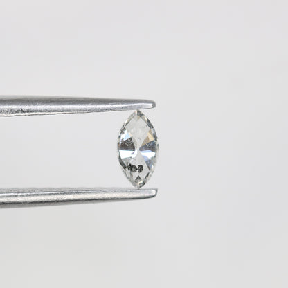0.19 CT Natural Marquise Shape Salt and Pepper Diamond - Perfect for Engagement Rings, Necklaces, Promise Rings, Earrings, and Anniversary Gifts - JayKrishna Diamond