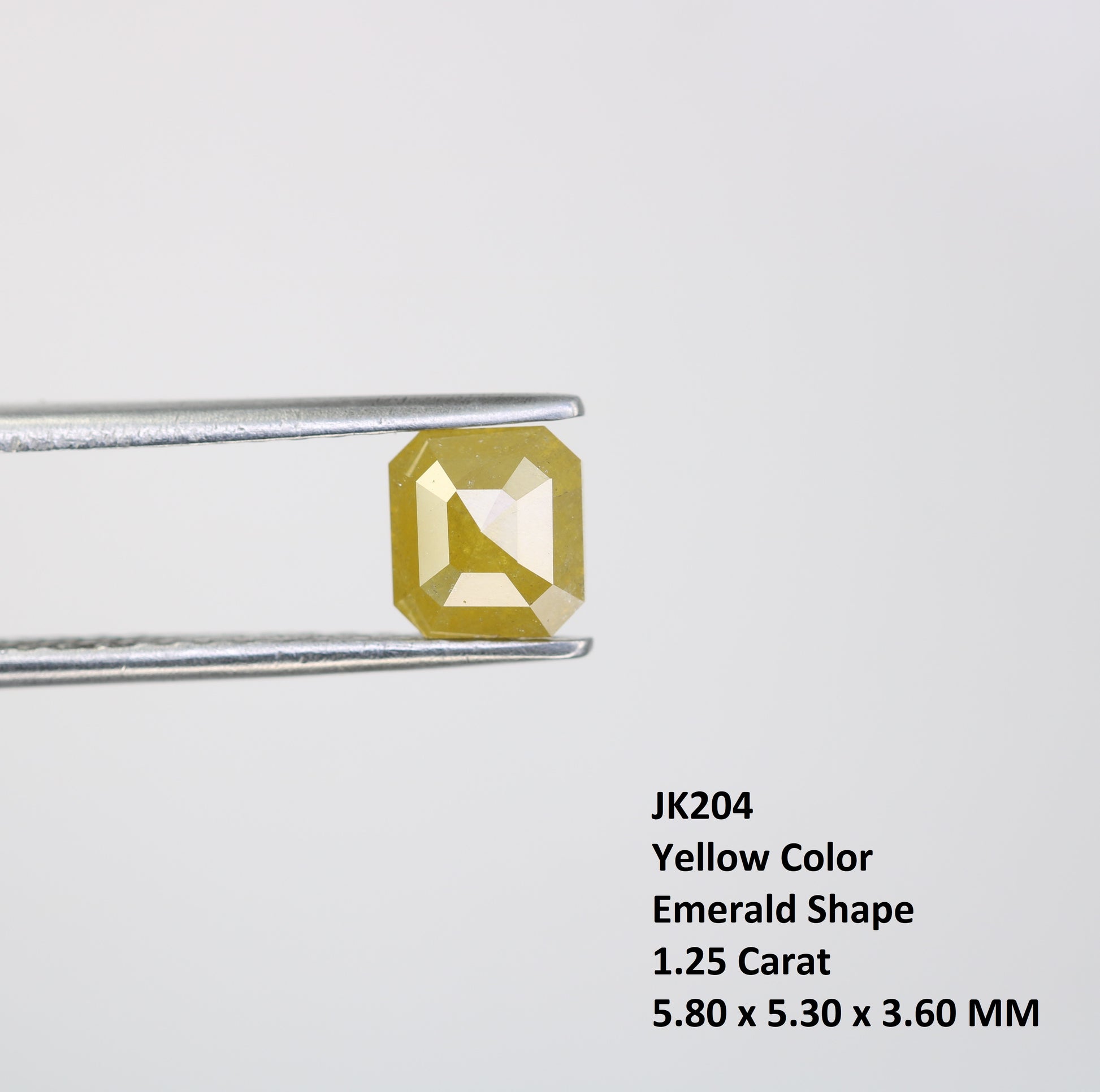 1.25 CT Yellow Emerald Cut  Diamond For Engagement Ring - JayKrishna Diamond