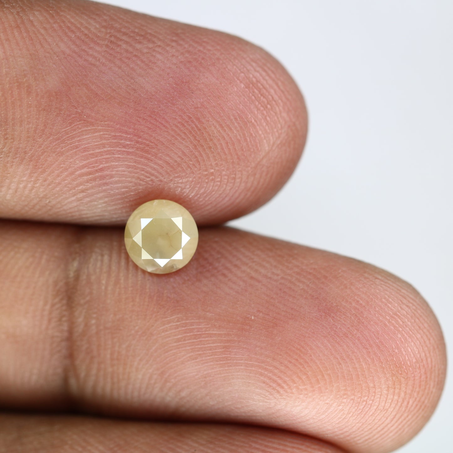 0.98 CT Loose Light Grey 5.70 MM Round Brilliant Cut Natural Diamond For Statement Ring - JayKrishna Diamond