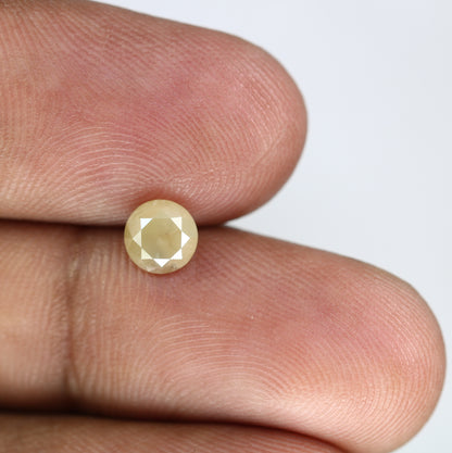 0.98 CT Loose Light Grey 5.70 MM Round Brilliant Cut Natural Diamond For Statement Ring - JayKrishna Diamond