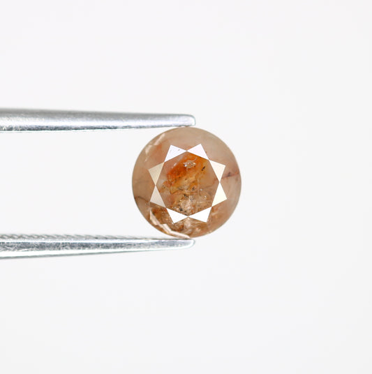 1.06 CT Fancy Red 5.90 MM Polished Round Brilliant Cut Diamond For Promise Ring - JayKrishna Diamond