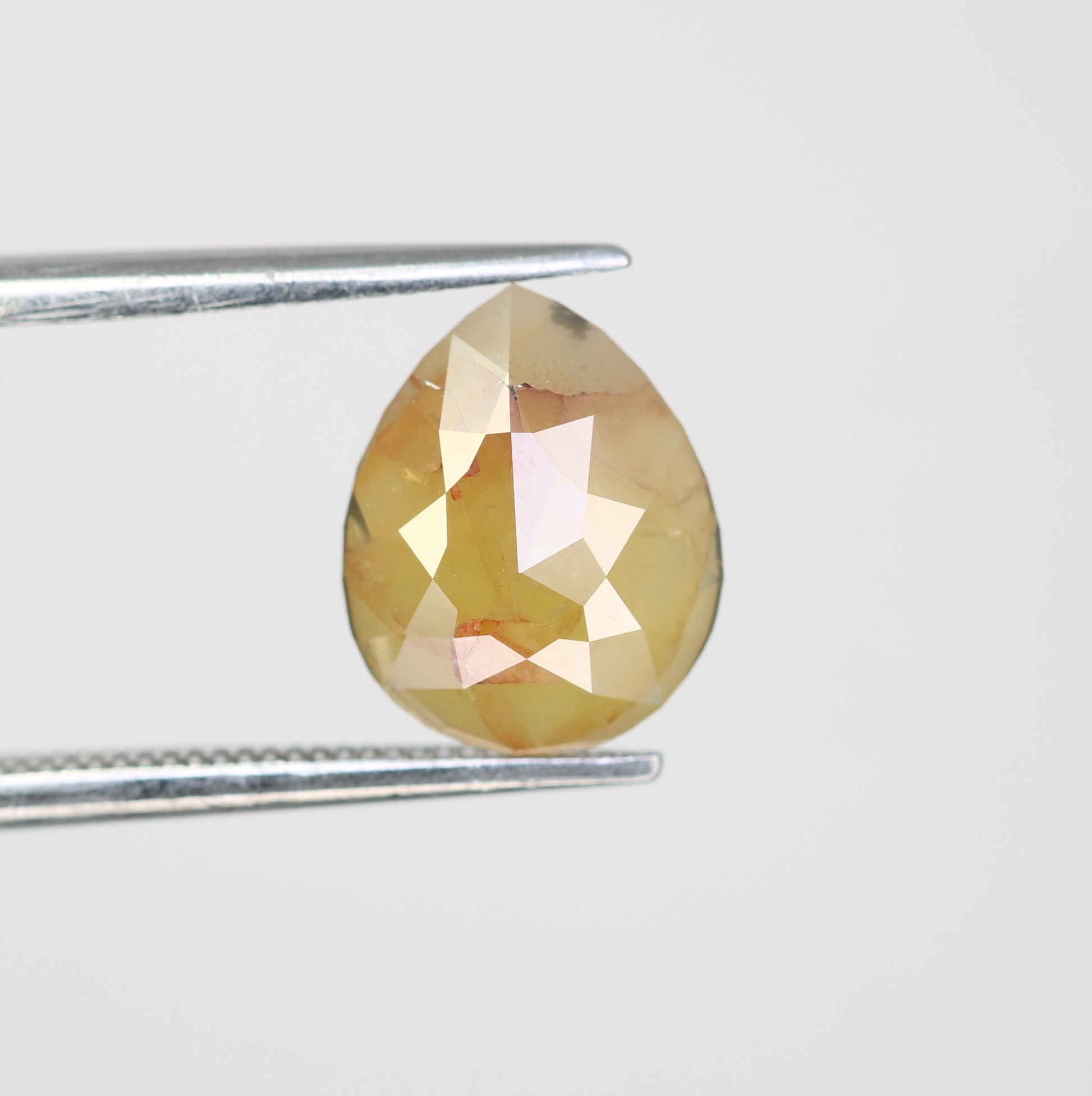 1.60 CT Pear Cut Peach Diamond For Engagement Ring - JayKrishna Diamond