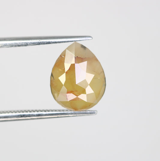 1.60 CT Pear Cut Peach Diamond For Engagement Ring - JayKrishna Diamond