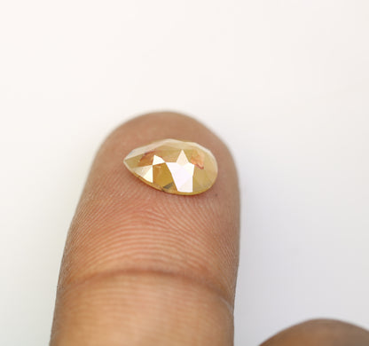 1.60 CT Pear Cut Peach Diamond For Engagement Ring - JayKrishna Diamond