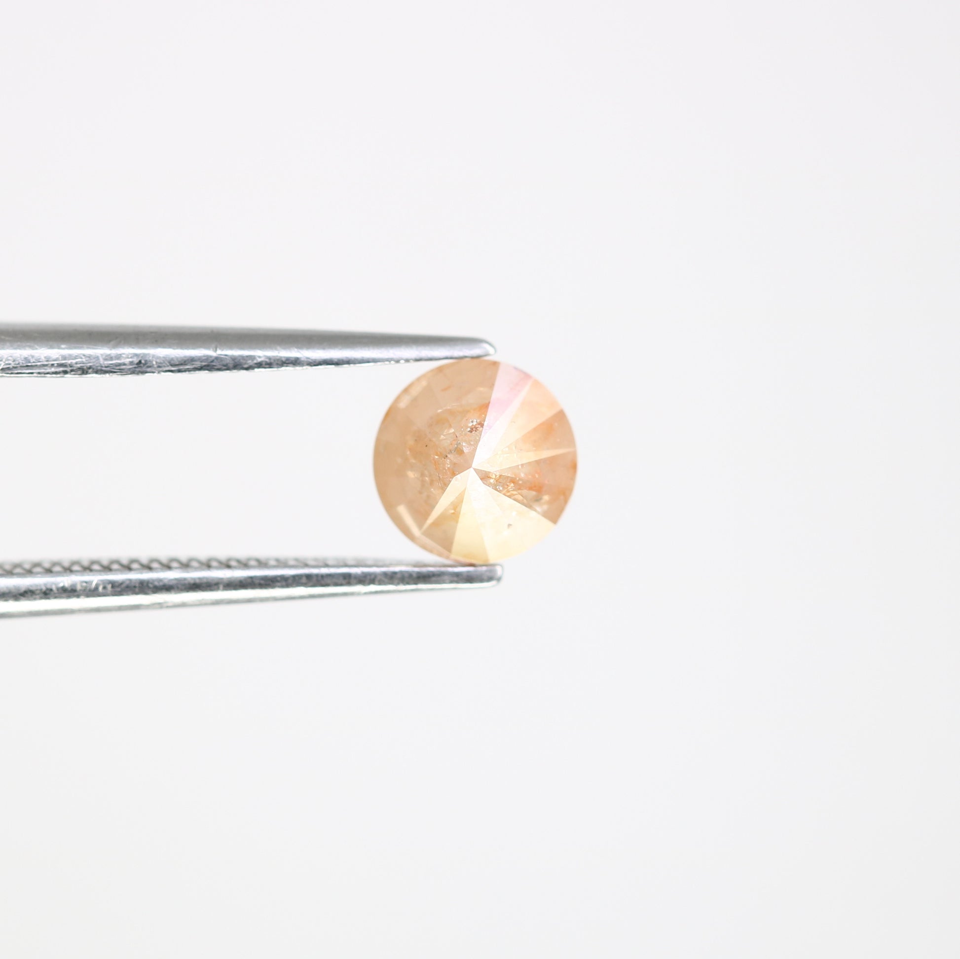 0.83 CT Natural Round Brilliant Cut Peach Loose 5.40 MM Diamond For Proposal Ring - JayKrishna Diamond
