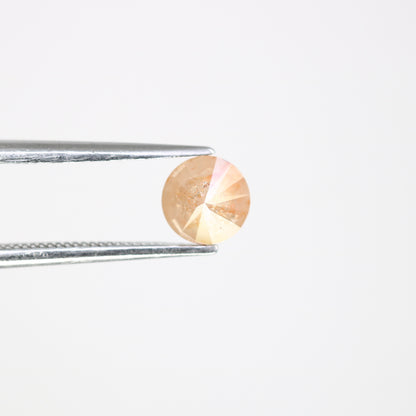 0.83 CT Natural Round Brilliant Cut Peach Loose 5.40 MM Diamond For Proposal Ring - JayKrishna Diamond