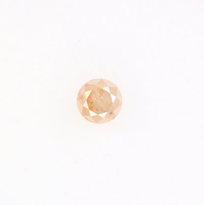 0.83 CT Natural Round Brilliant Cut Peach Loose 5.40 MM Diamond For Proposal Ring - JayKrishna Diamond