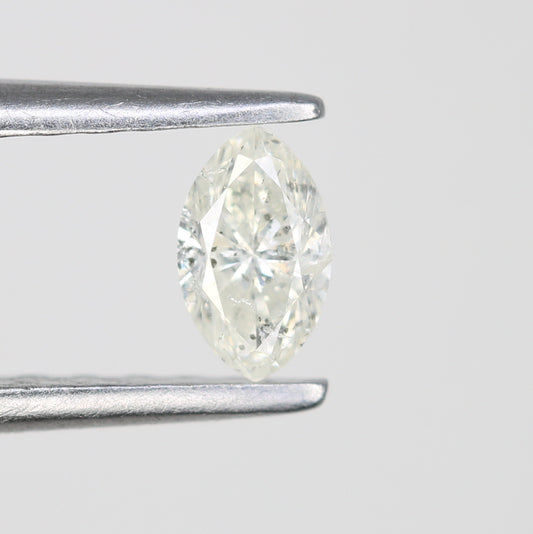 0.25 CT Salt and Pepper Marquise Shape Natural Diamond – Ideal for Engagement Rings | Unique Marquise Cut Diamond - JayKrishna Diamond