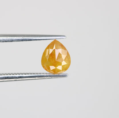 0.85 CT Orange Pear Shape Diamond For Engagement Ring - JayKrishna Diamond