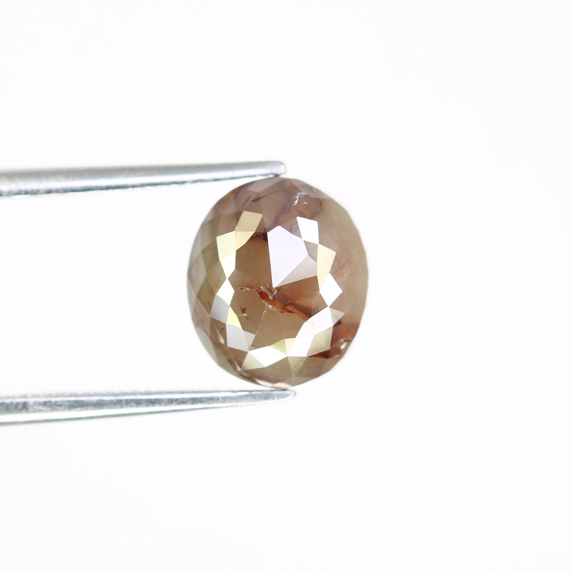 2.51 CT Oval Cut 8.90 MM Loose Grey Natural Diamond For Engagement Ring - JayKrishna Diamond