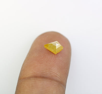 0.92 CT Yellow Kite Cut Diamond For Engagement Ring - JayKrishna Diamond
