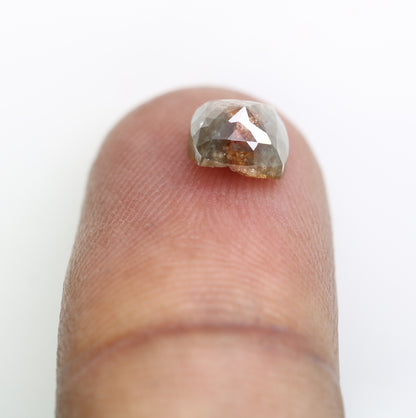 1.59 CT Brown Color Loose Cushion Shape 6.50 MM Diamond For Engagement Ring - JayKrishna Diamond