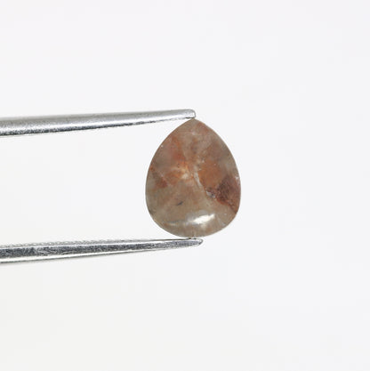 1.46 CT Pear Shape Fancy Brown 7.90 MM Diamond For Engagement Ring - JayKrishna Diamond