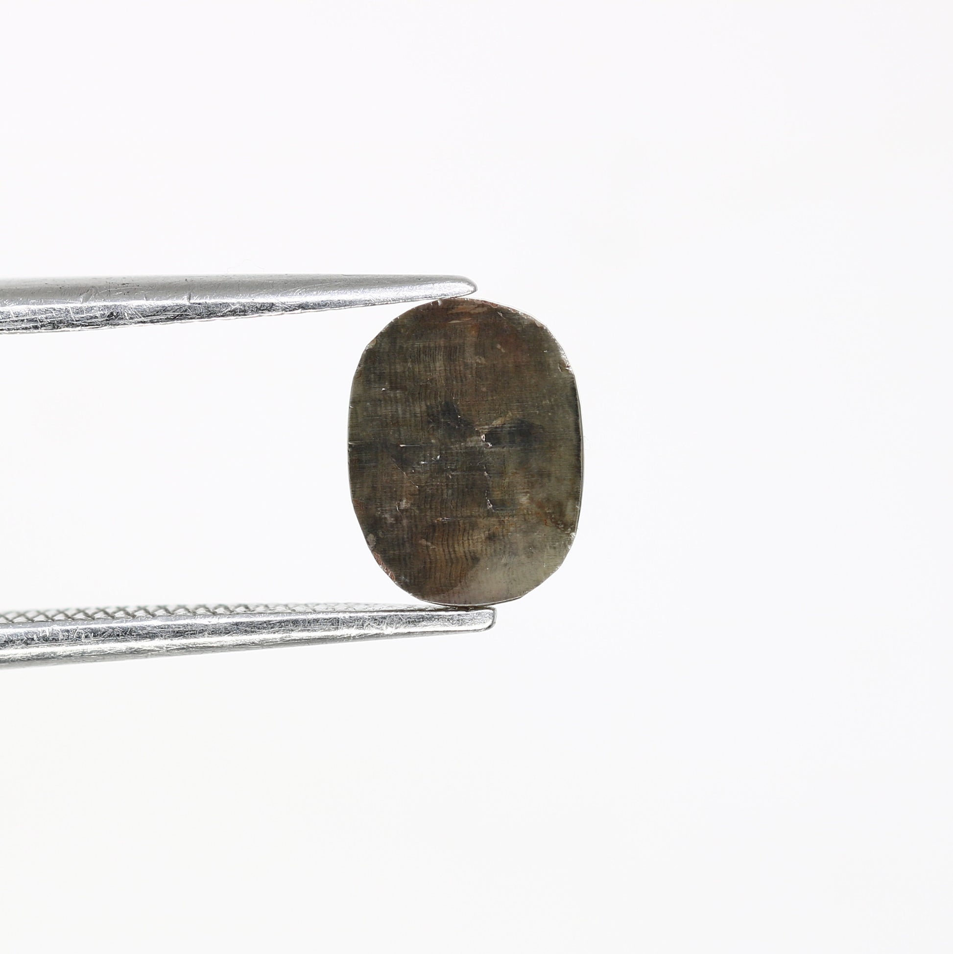 1.45 CT Oval Cut 8.00 MM Loose Grey Natural Diamond For Engagement Ring - JayKrishna Diamond