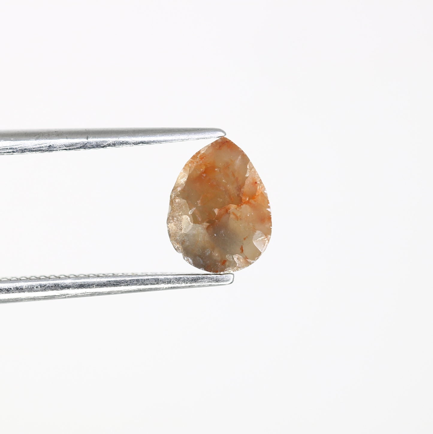 0.99 CT Natural Peach Loose Pear Cut 7.30 MM Diamond For Engagement Ring - JayKrishna Diamond