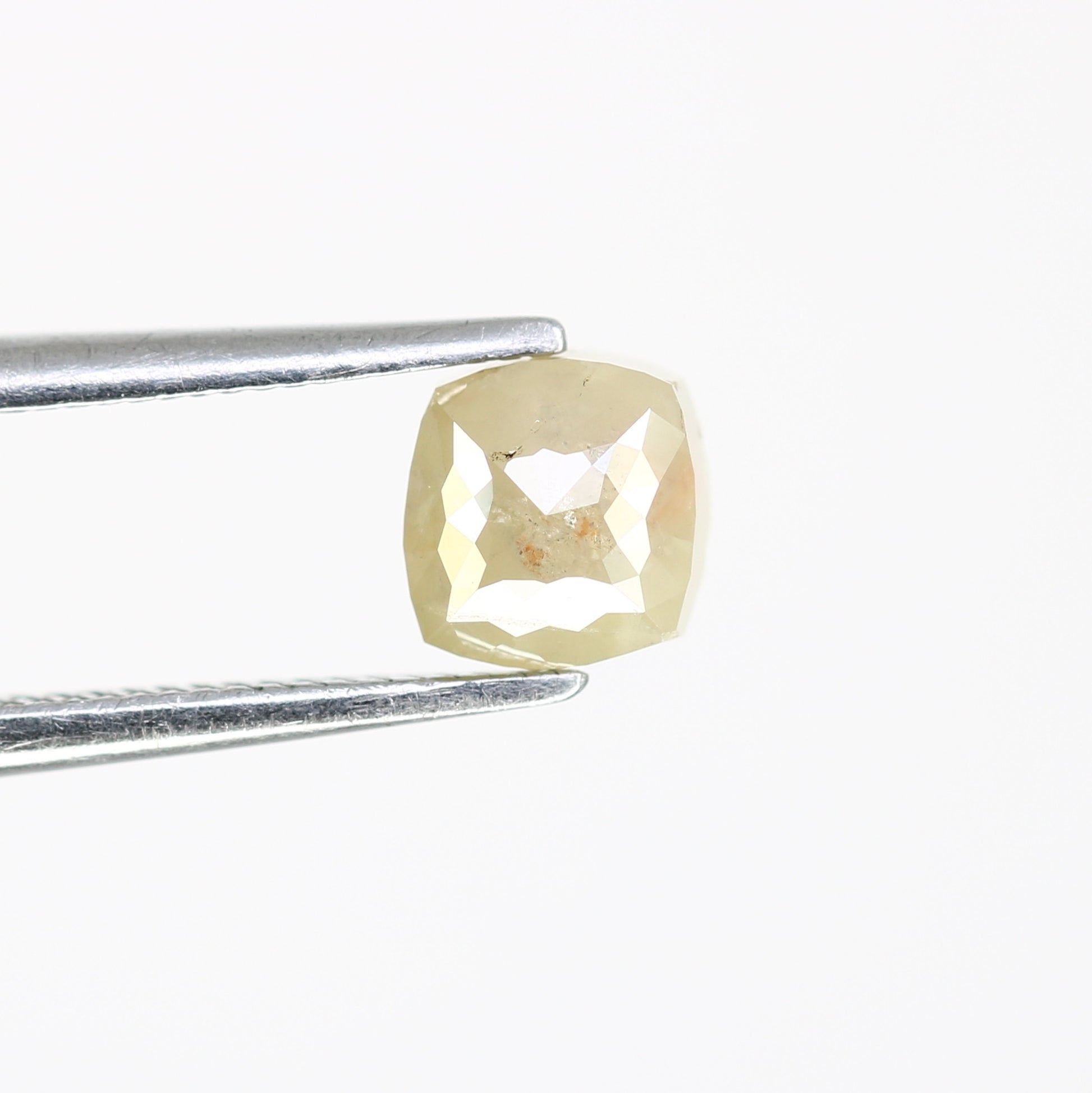 0.90 CT 5.20 MM Polished Cushion Shape Natural Grey Diamond For Designer Jewelry - JayKrishna Diamond