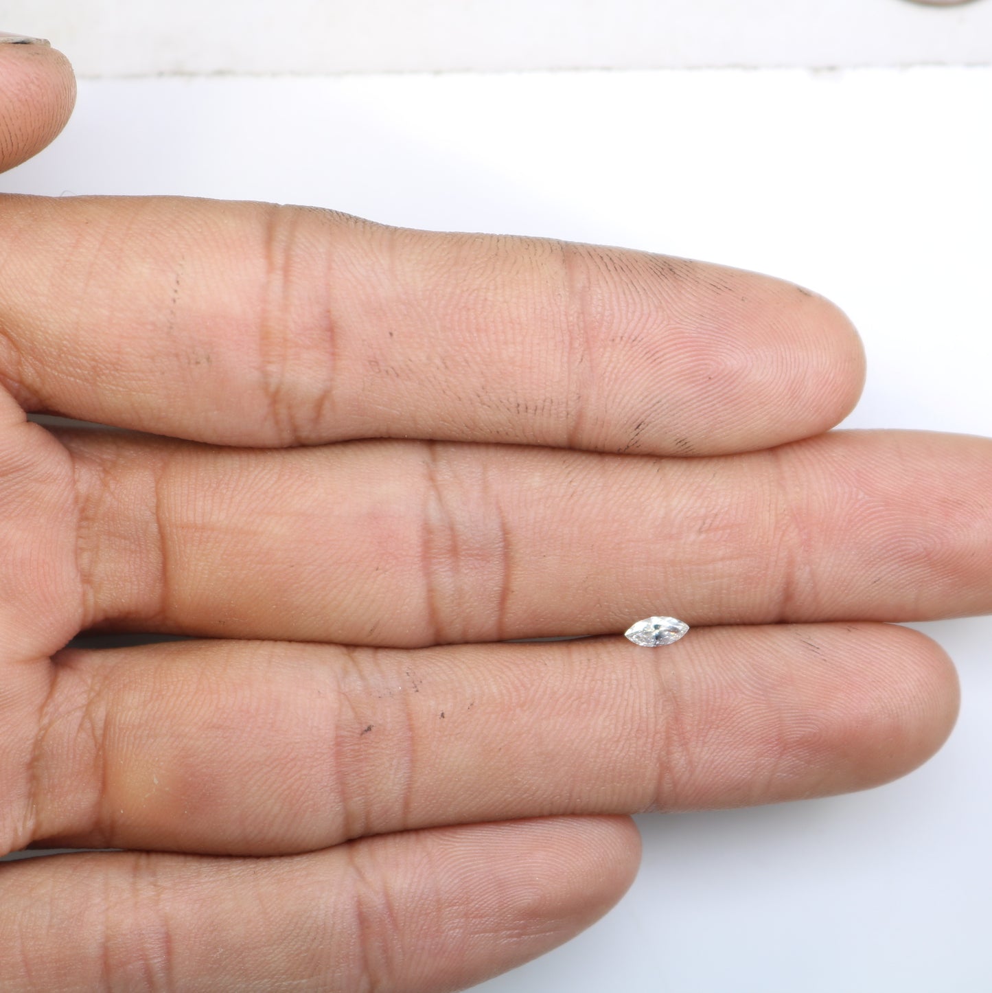 0.16 CT Loose Marquise Shape Salt and Pepper Diamond - Versatile Gemstone for Engagement Rings, Necklaces, Earrings, Bracelets, and More - JayKrishna Diamond