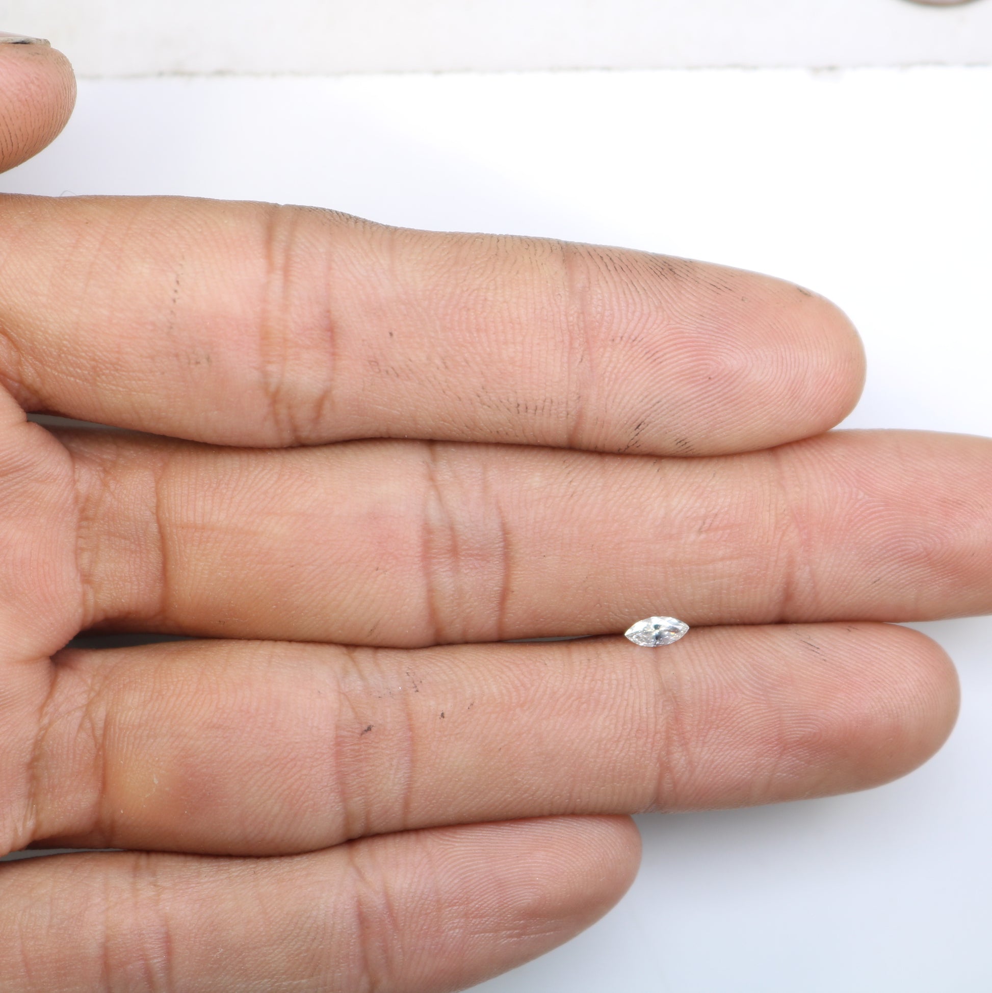 0.16 CT Loose Marquise Shape Salt and Pepper Diamond - Versatile Gemstone for Engagement Rings, Necklaces, Earrings, Bracelets, and More - JayKrishna Diamond
