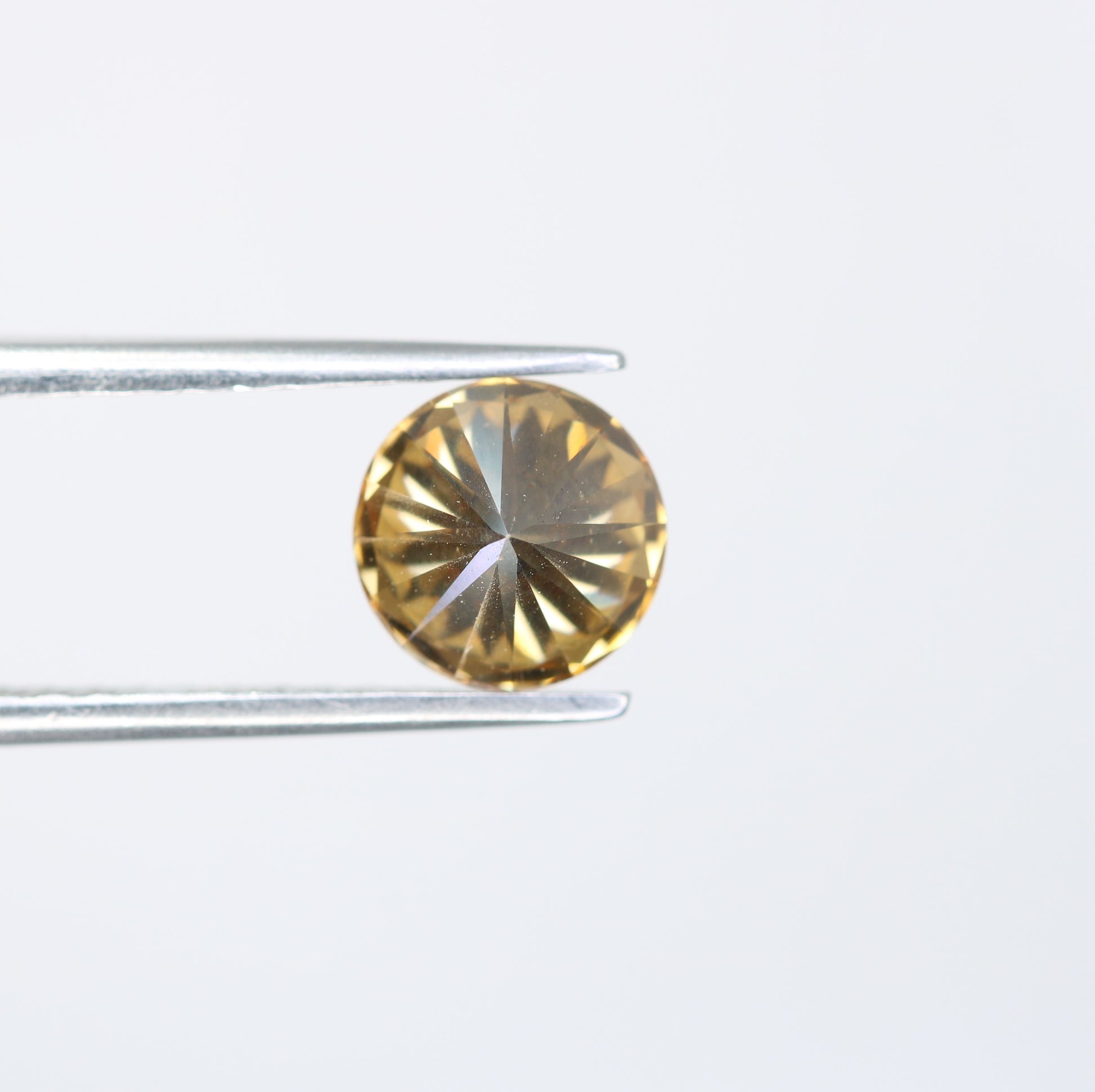 1.27 CT Orange Moissanite Round Brilliant Cut Diamond For Engagement Ring - JayKrishna Diamond