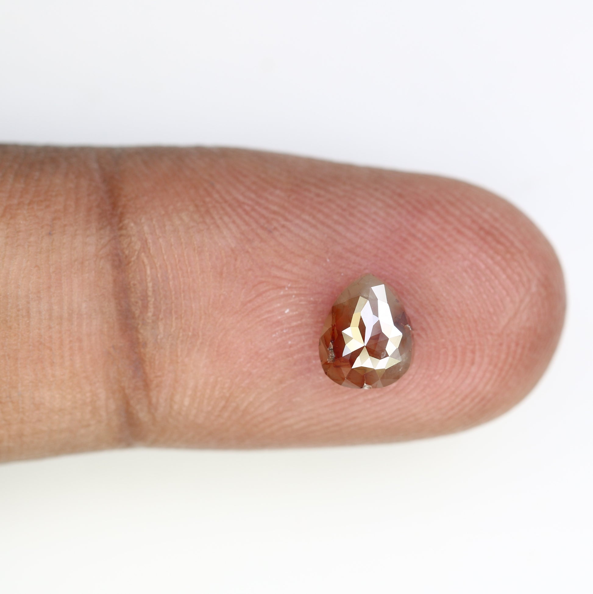 1.04 Carat Natural Loose Red Color Pear Shaped 6.80 MM Diamond For Engagement Ring - JayKrishna Diamond