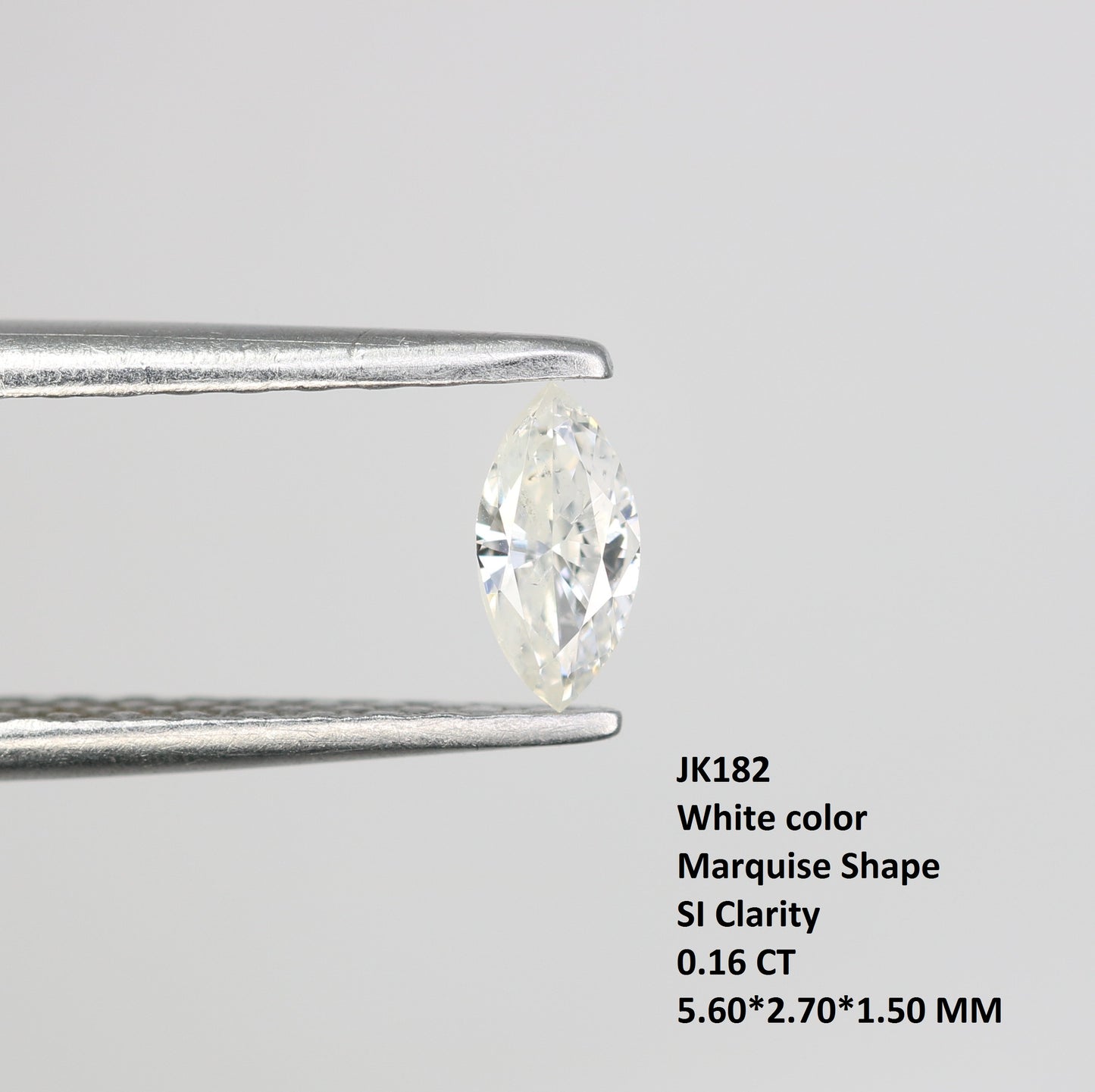 0.16 CT Marquise White Natural Diamond Loose Gemstone for Custom Engagement Rings Fine Jewelry Stones - JayKrishna Diamond