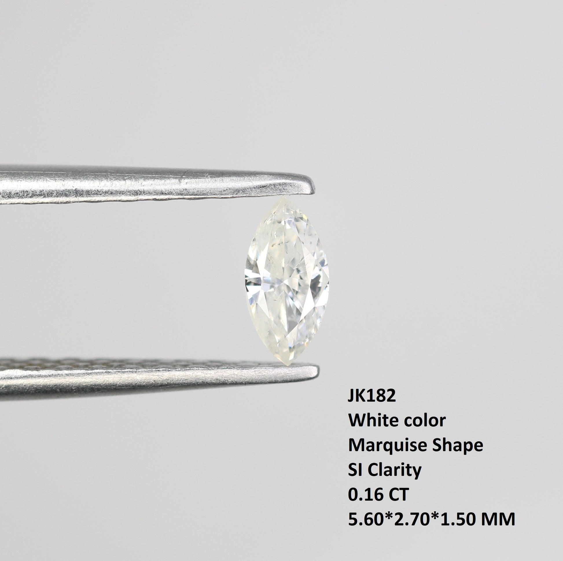 0.16 CT Marquise White Natural Diamond Loose Gemstone for Custom Engagement Rings Fine Jewelry Stones - JayKrishna Diamond
