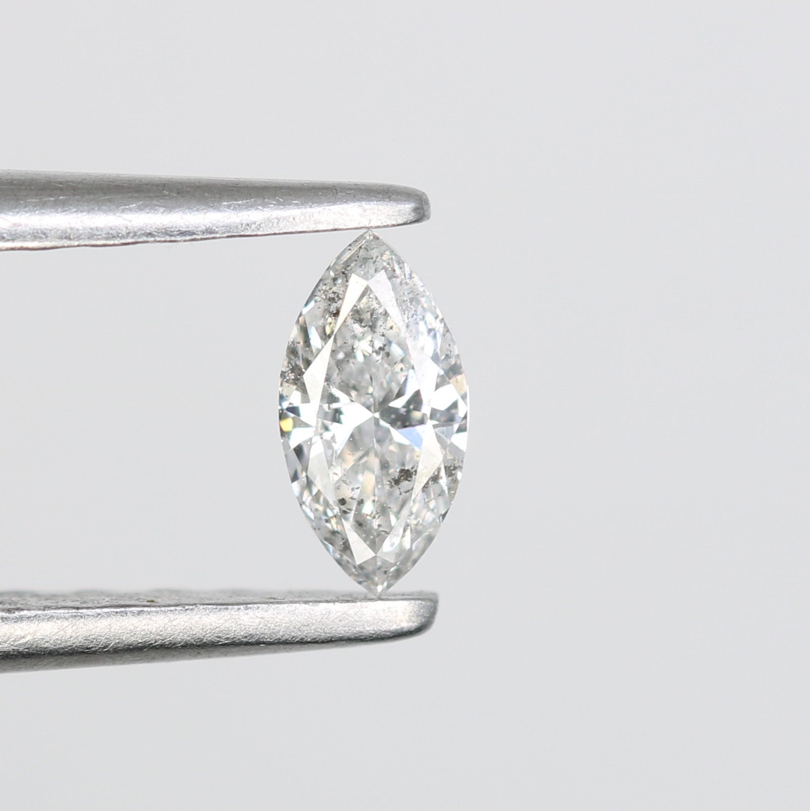 0.14 CT Pear Shape Black Natural Salt and Pepper Loose Diamond – Perfect for Custom Jewelry - JayKrishna Diamond