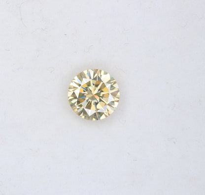 1.27 CT Light Orange Round Brilliant Cut Moissanite Diamond For Engagement Ring - JayKrishna Diamond