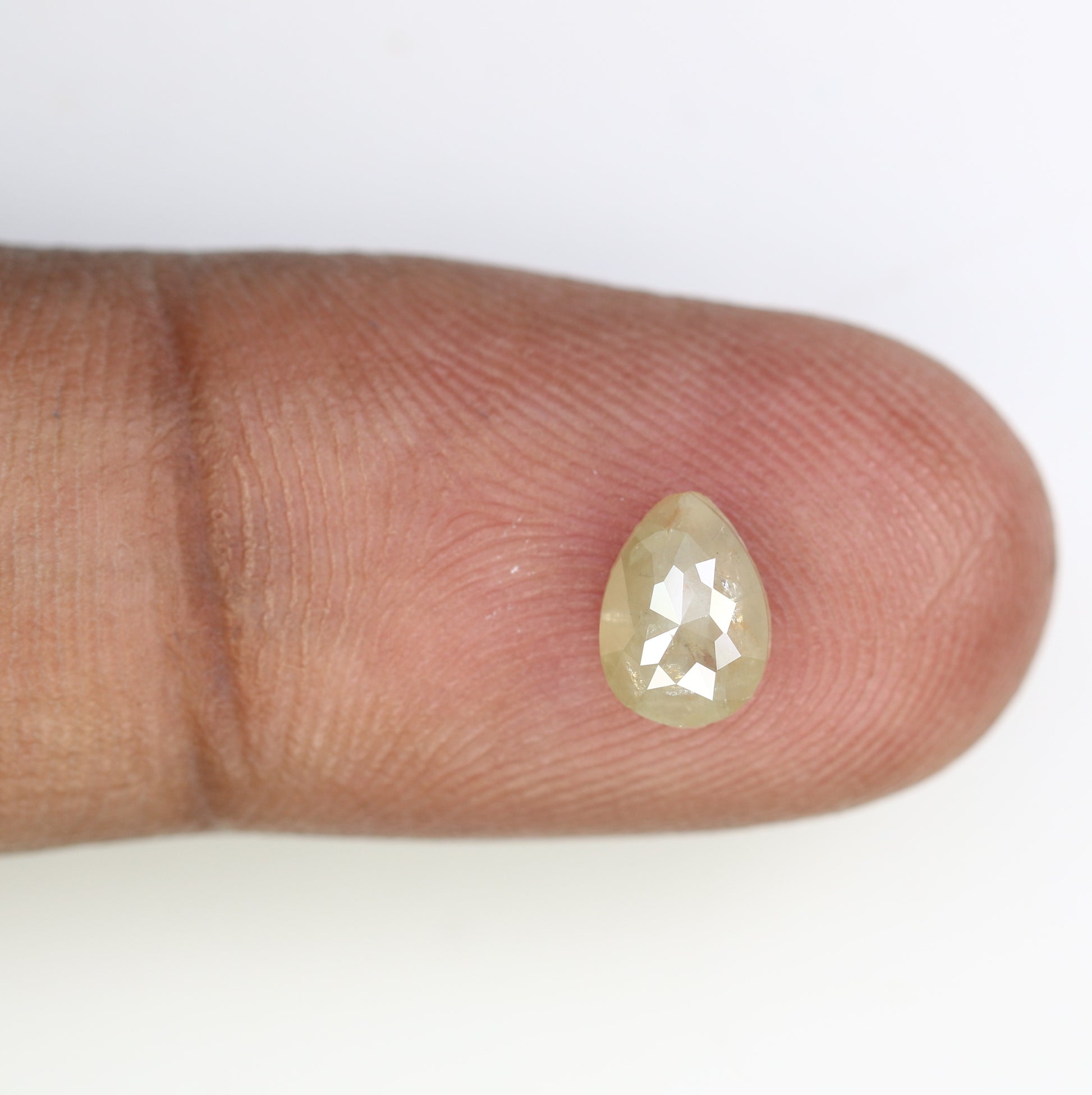 0.86 CT Natural Loose Grey 7.20 MM Pear Shaped Diamond For Statement Ring - JayKrishna Diamond