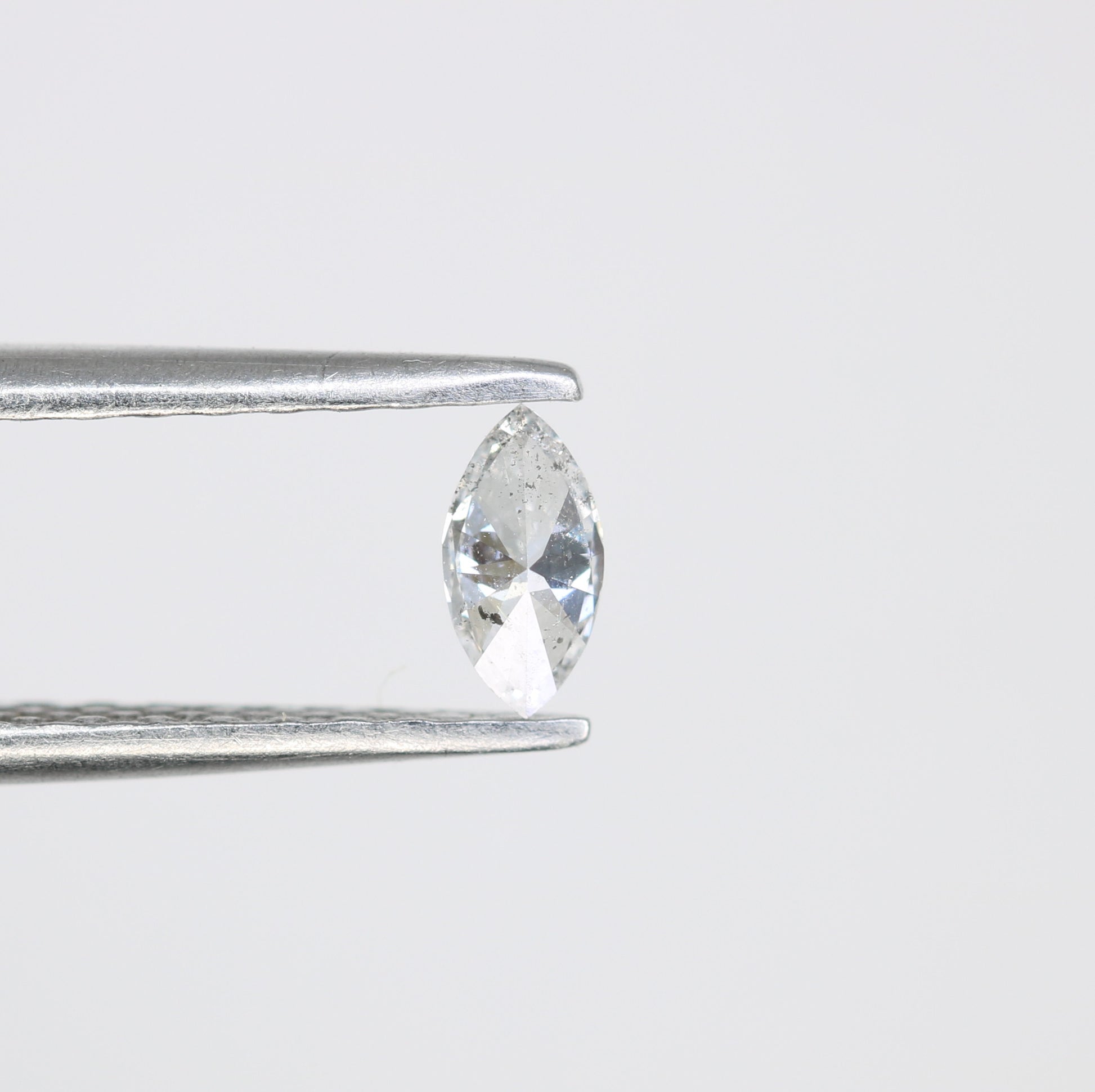0.14 CT Pear Shape Black Natural Salt and Pepper Loose Diamond – Perfect for Custom Jewelry - JayKrishna Diamond