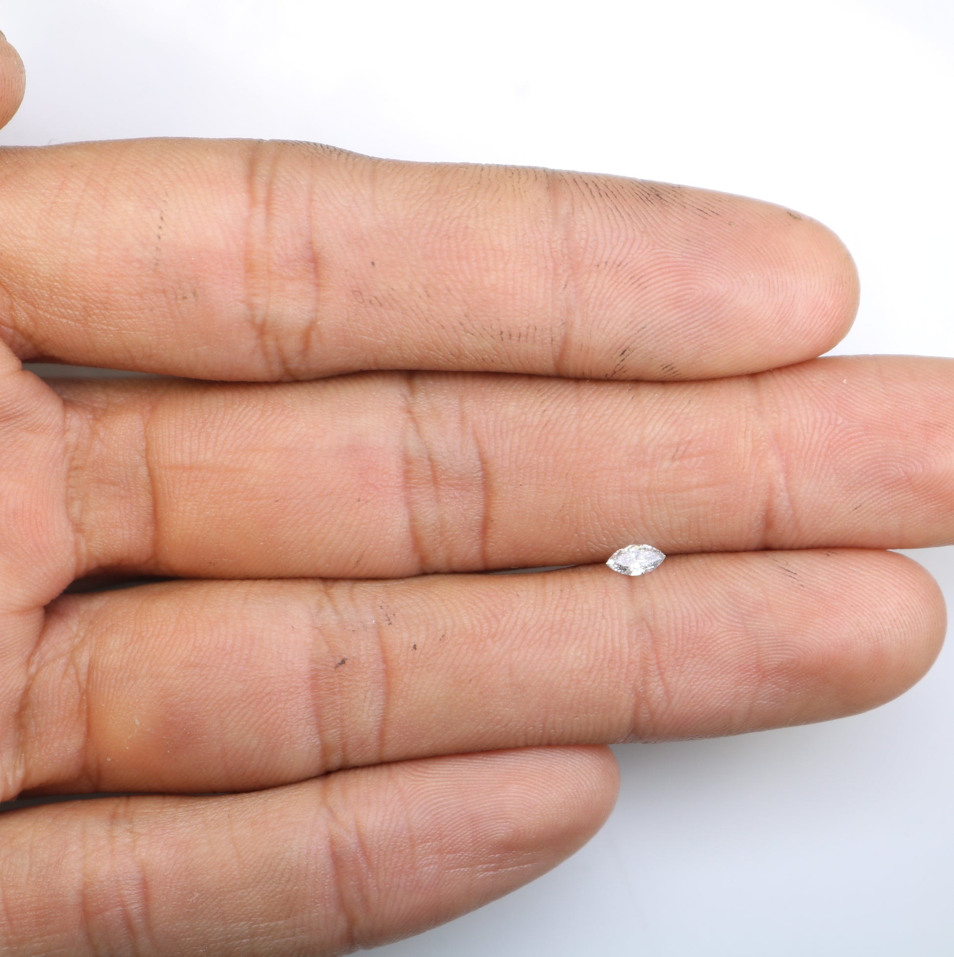 0.14 CT Pear Shape Black Natural Salt and Pepper Loose Diamond – Perfect for Custom Jewelry - JayKrishna Diamond