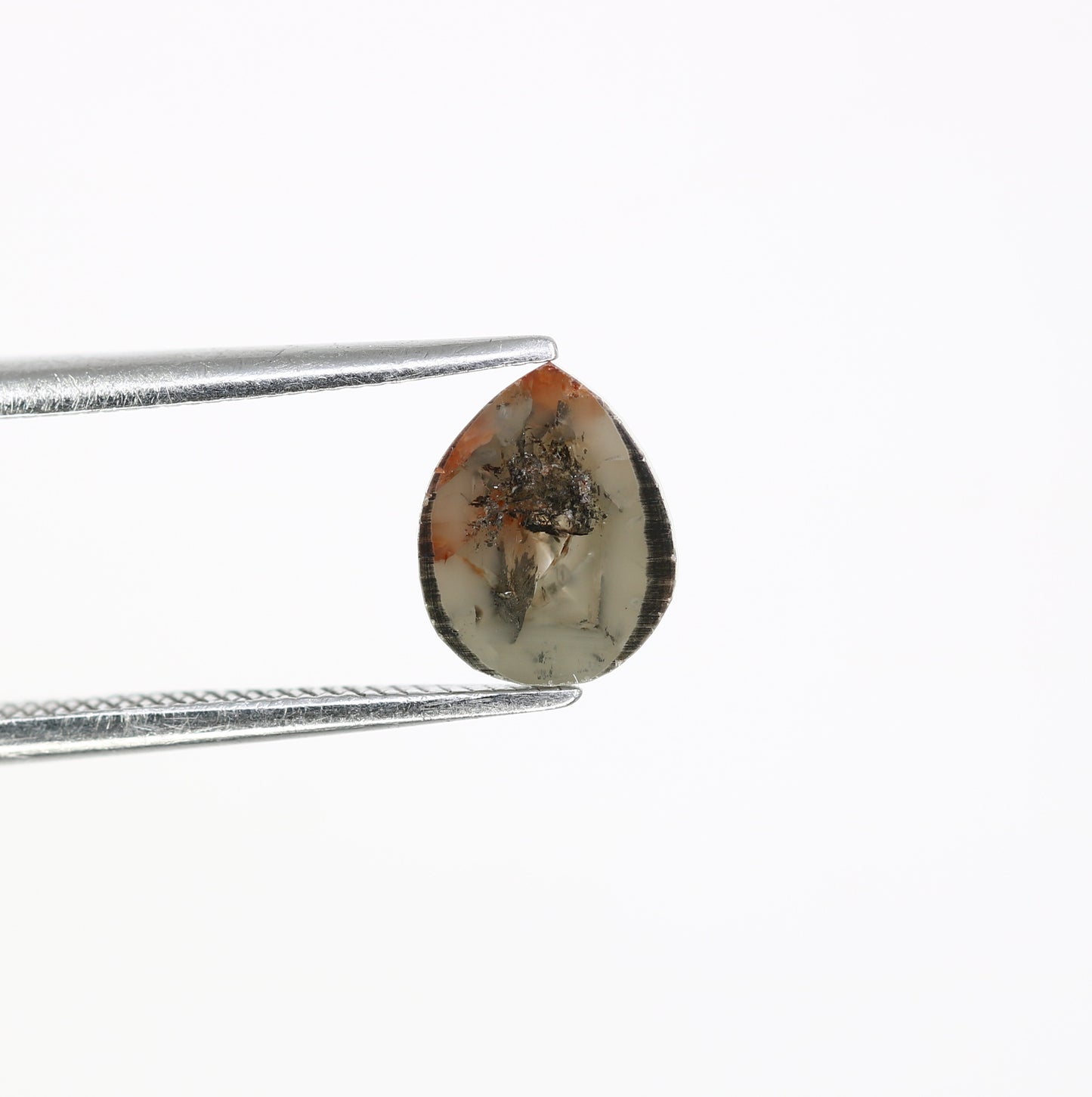 1.14 CT Natural Pear Shaped 7.90 MM Grey Diamond For Antique Jewelry - JayKrishna Diamond