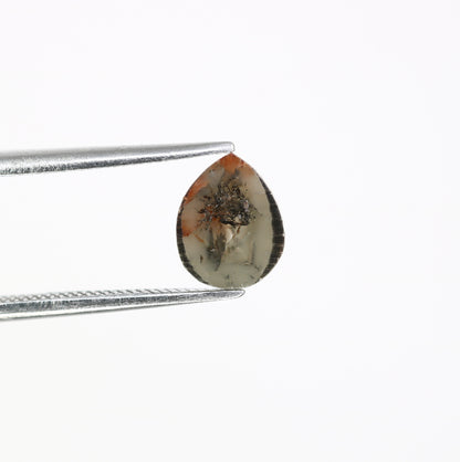 1.14 CT Natural Pear Shaped 7.90 MM Grey Diamond For Antique Jewelry - JayKrishna Diamond