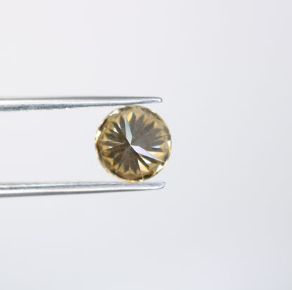 1.23 CT Round Brilliant Cut Orange Moissanite Diamond For Engagement Ring - JayKrishna Diamond