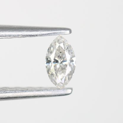 0.18 CT Natural Salt and Pepper Marquise Shape Diamond - Ideal for Engagement Rings, Necklaces, Promise Rings, Earrings, and Anniversary Gifts - JayKrishna Diamond