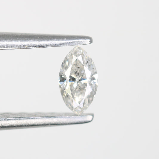 0.18 CT Natural Salt and Pepper Marquise Shape Diamond - Ideal for Engagement Rings, Necklaces, Promise Rings, Earrings, and Anniversary Gifts - JayKrishna Diamond